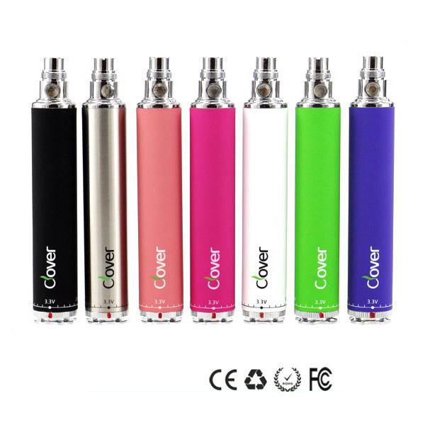 Clover Overload Twist Battery 2600mAh Variable Voltage VV 3.2v-4.8v 510 Thread Adjustable Voltage E Cigarette VS Evod Twist Batteries DHL