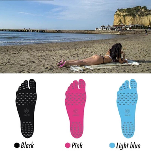 Antiskid Insole Sandy Beach Invisible Mat Waterproof Adiabatic Summer Foot Pad Non Slip Colorful Beach Shoes Free DHL