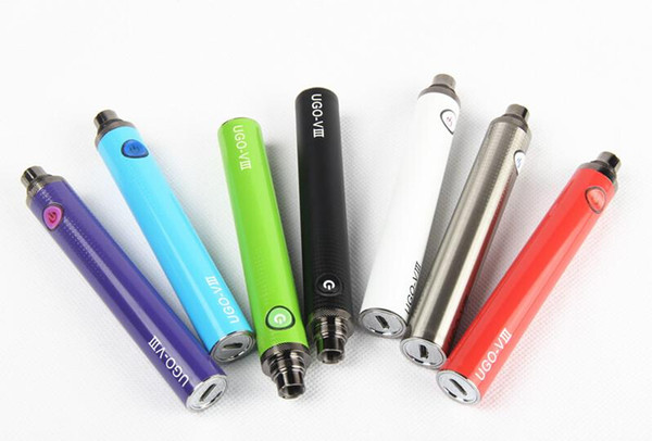 UGO-V3 III ego battery 1300 mAh Vape Pen EVOD Micro USB Pass-through ECig Charger on the bottom 510 battery with charger