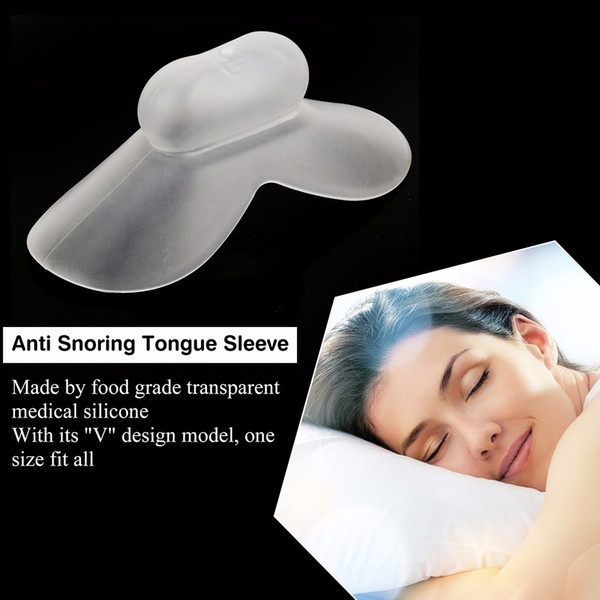 Anti Snore Tongue Soft Transparent Medical Silicone Sleep Apnea Night Guard Anti Snore Device Stop Snore Mouthpiece Health Care