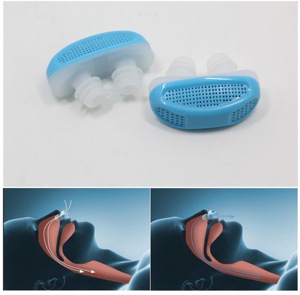 3 colors Nose Breathing Apparatus Stop Grinding Relieve Snoring Nose Clips Air Purifier Health Care Sleeping Aids