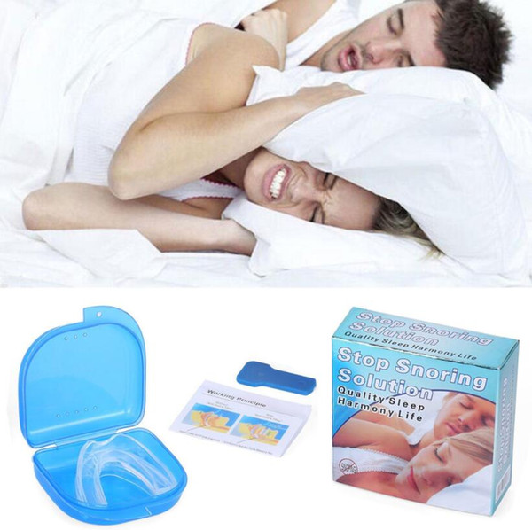 Stop Snoring Solution Mouth Guard Stop Teeth Grinding Anti Snoring Bruxism with Case Box Eliminates Snoring Health Care