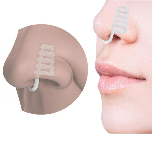 Snore Stopper Silicone Nose Clip Sleeping Device Health Care Supplies Mini Anti Snoring Breathe Easy Sleep Nose Clip Snore Stoppers BB