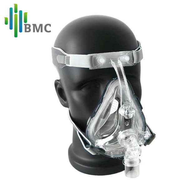 BMC FM1 Full Face Mask For Snoring Apply To Medical CPAP BiPAP Silicone Gel Material Size S/M/L With Headgear Clip Free Shipping