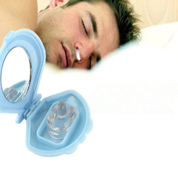 DHL free Soft Silicone Stop Snoring Nose Clip Plug Anti-Snoring Nasal Aid Device Snore Stopper for Quiet Night Sleepping