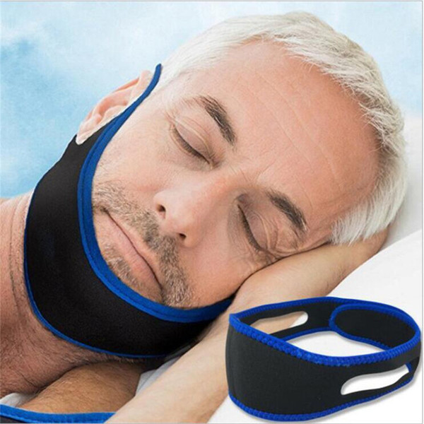 Anti Snoring Chin Strap Neoprene Stop Snoring Chin Support Belt Anti Apnea Jaw Solution Sleep Device ST269