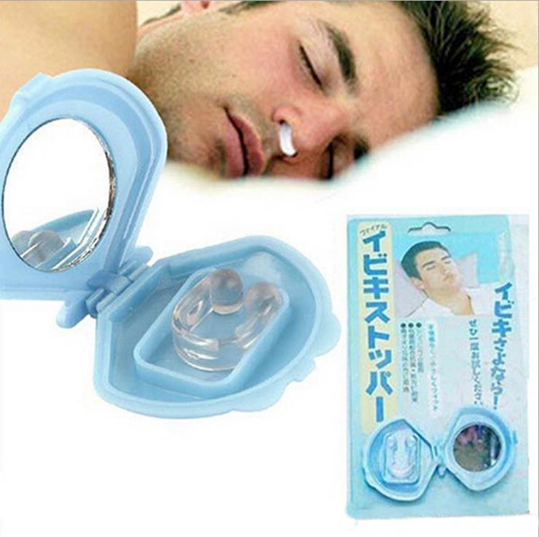 Qulity Soft Silicone Stop Snoring Nose Clip Plug Anti-Snoring Nasal Aid Device Snore Stopper for Quiet Night Sleepping a967