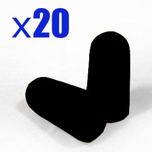 [Healthy Life] 20 pcs SOFT FOAM EARPLUG BLACK PROTECTOR EAR PLUGS B001