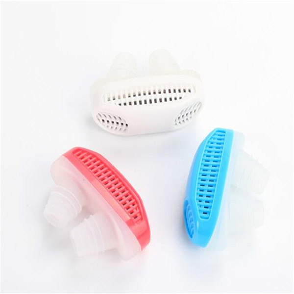 New 2in1 Anti Stop Snoring Snore Magnetic anti Silicone Snore Air Purifier Stopper Sleep Device Sleeping Health Care with Retail Box