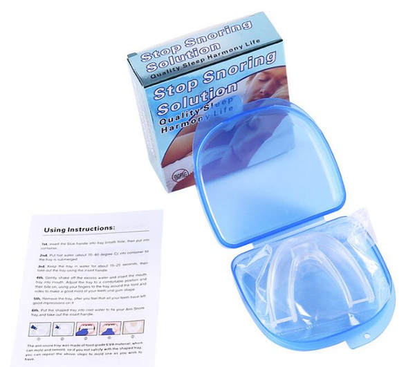 2017 Anti Snore Apnea Kit Mouthpiece anti snore mouth tray Snoring Stopper Stop Snoring Solution Safety Food grade material