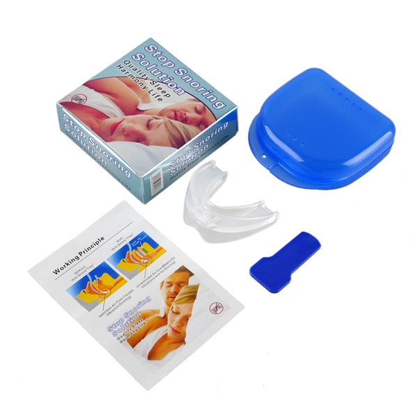 Stop Snoring Solution Anti Snore Soft Silicone Mouthpiece Anti Snore Belt Good High Quality Night Sleeping Apnea Guard Bruxism Tray