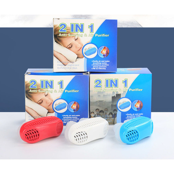 2017 New 2 in 1 Mini Snoring Device Anti Snore Silicone Ventilation Nose Relieve Nasal Congestion Effective Snoring Solution Device