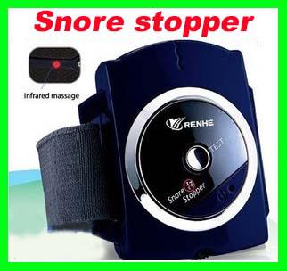 Best price 20pcs/lot RA Anti-Snoring Device Infrared Rays Snore Gone Stopper Watch Stopping Snore