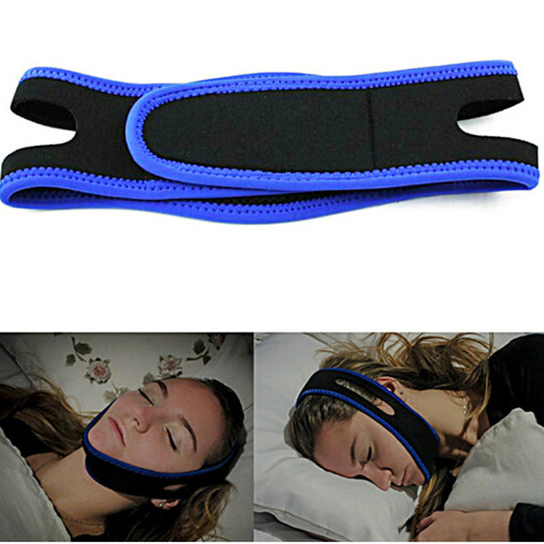 Anti Snoring Chin Strap Neoprene Stop Snoring Chin Support Belt Anti Apnea Jaw Solution Sleep Device 0613001