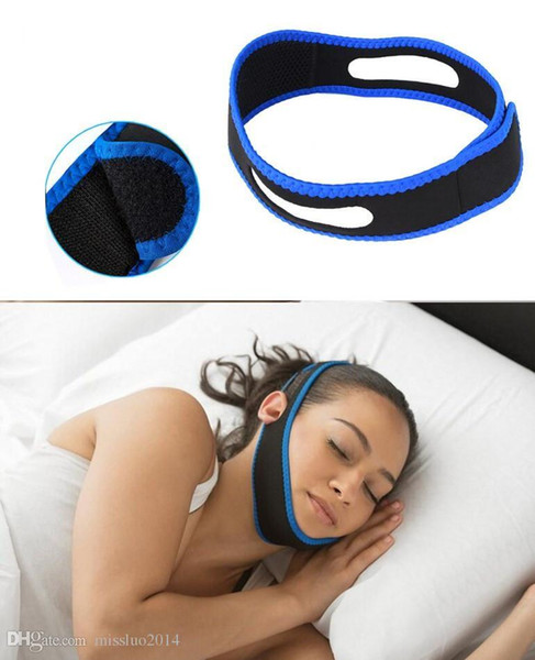 Hot 500pcs New Stop Snorin Snoring Chin Strap Anti Snore Belt Anti Apnea Jaw Solution Sleep TMJ Support DHL FEDEX UPS SF Free shipping