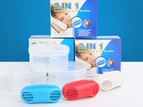 50pcs DHL free shipping New 2in1Anti Stop Snoring Snore Free Magnetic Silicone Snore Stopper Sleep Device