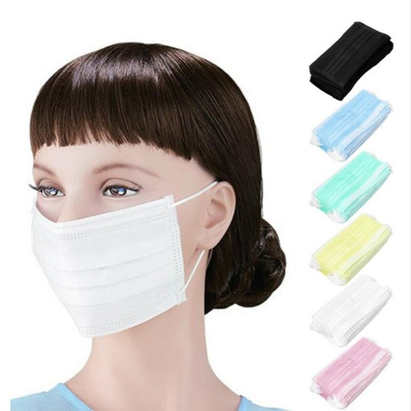 Anti-dust Safe Breathable Mouth Mask Respirator Anti Haze Mask Disposable Ear loop Face Windproof Mouth Masks