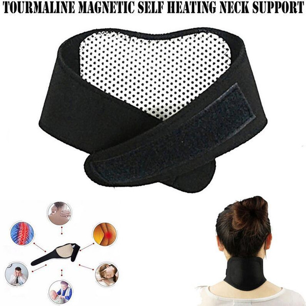 Health Care Self Heating Tourmaline Magnetic Neck Heat Therapy Support Belt Wrap Brace Massager Slim Equipment