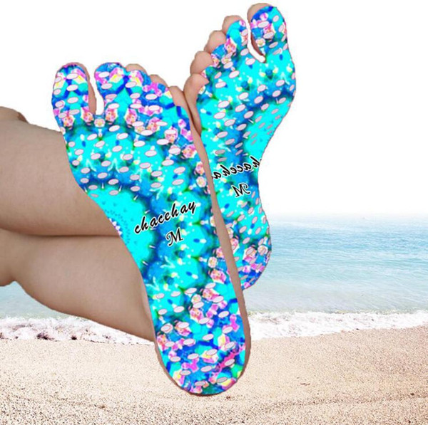 Beach Invisible Anti Slip Insoles Starry Emoji Smile Mandala Nakefit Thermal Insulation Waterproof Soles Stick On Feet Pads Socks 1000lots