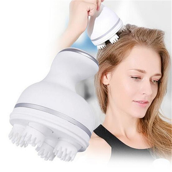 Electric Scalp 3D Head Massage Brush Hair Comb 3D Kneading Scalp Massage Electric Scalp Massager DHL free shipping