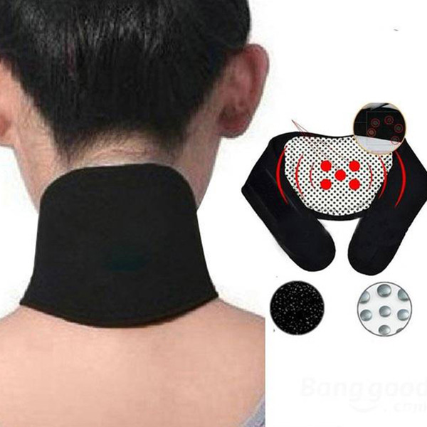 Tourmaline Neck Guard Self-heating Brace Magnetic Therapy Wrap Protect Tourmaline Belt Support Spontaneous Heating Neck braces Free DHL