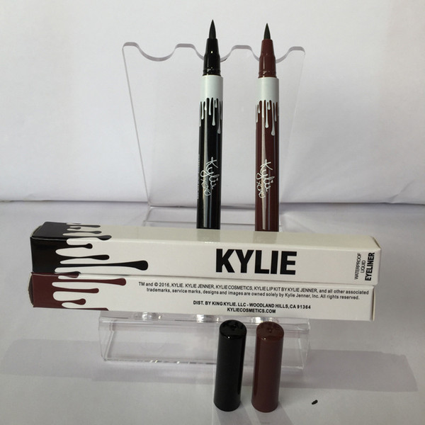 New Arrival kylie eyeliner side HOT MAKEUP Eyeliner Liquide Pencil waterproof Black and brown free shipping