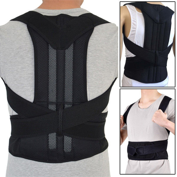 Neoprene Breathable Steel Plate Corset Braces&Supports Orthopedic Posture Corrector Correction Brace Shoulder Back Support Belts