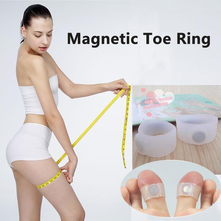 1pair 2 pcs Keep Fit Health Slimming Weight Loss Magnetic Toe Ring Free Shipping