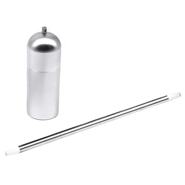 Hot sale Reusable Stainless Steel Straw Foldable Drinking Straw with Brush Easy To Clean Portable Collapsible Metal