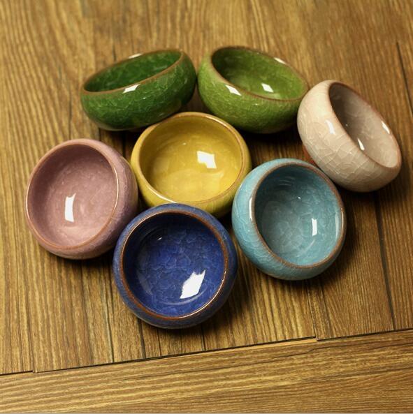 Ceramic Ice Crack Small jar essential oil bowl Makeup Beauty DIY Facial Face Mask Bowl fast shipping