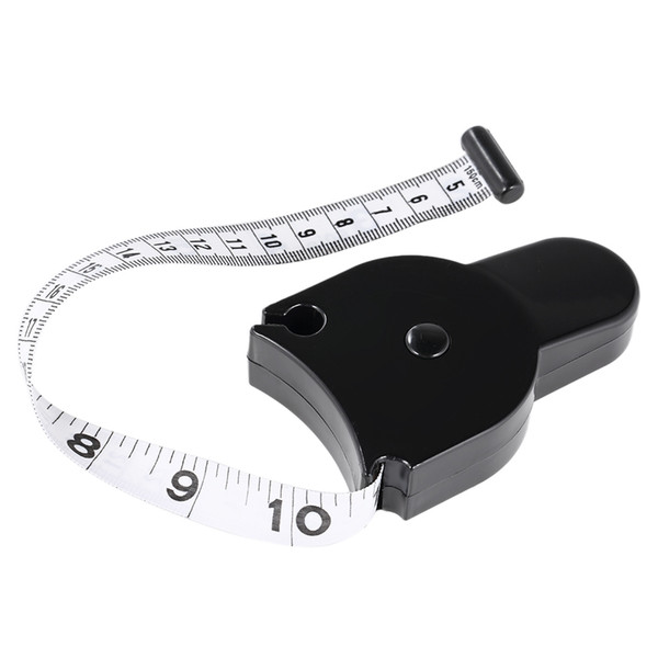 70mm Skinfold Body Fat Caliper Set Body Fat Tester Body Skinfold Measurement Tool with Measure Tape White W4659B