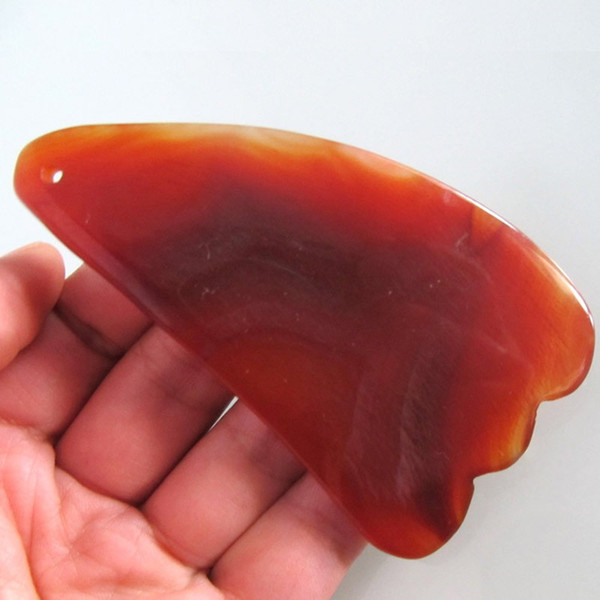 natural Agate guasha Carnelian Gua Sha Body And Face Massage Tool Acupuncture