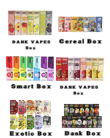 Dank Vapes M6T10 Press on Tips Vape Cartridges 1.0ml Thick Oil Vape Cartridges with 3D Printed Dank Boxes Vape Cartridge Packaging