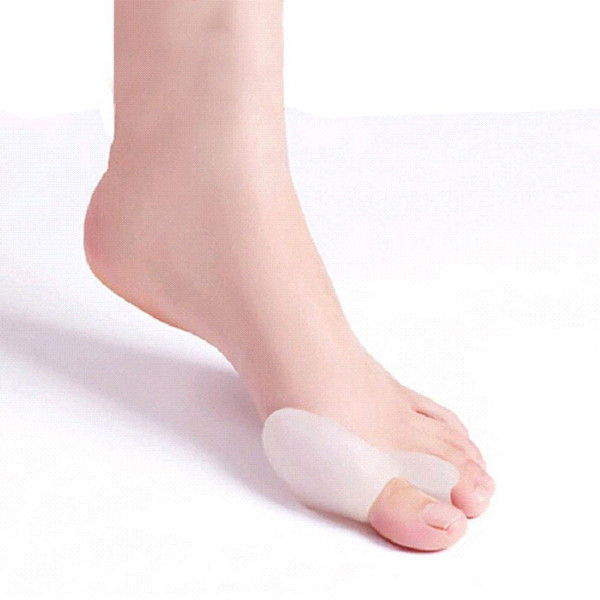 2 pcs Silicone Gel Foot toe Separator, Thumb valgus protector Bunion adjuster Pain Relief Straighten bent toes SW6