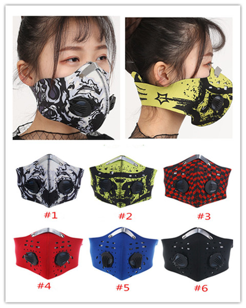 DHL shipping Half Face Mask Bike Sports Masks Anti-Dust Outdoor Sports Mask Filter Air Pollutant for Bicycle Riding cool looking mask