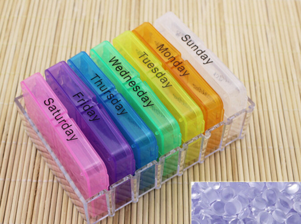 Take Medicine On Time Tool Portable Medicine Weekly Storage Pill 7 Day Tablet Sorter Box Container Case Organizer Health Care