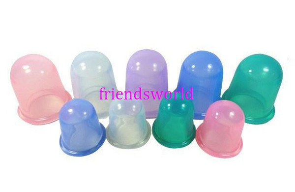 Free Shipping Beauty Care silicone Massage Cupping Anti-cellulite Cups beauty therapy massage cupping cup 1000pcs/lot