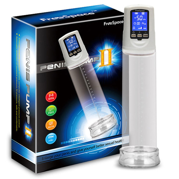 New third-generation USB with LCD display, Charged Electric Penis Pump, electric penis extender sex machine, men's sex toys