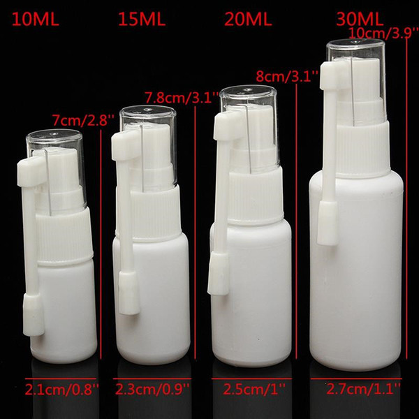 1pcs 10/15/20/30ML Empty Plastic Nasal Bottle Small Rotation Mist Spray PET Bottles Nose Pharmaceutical Medicine Atomizer