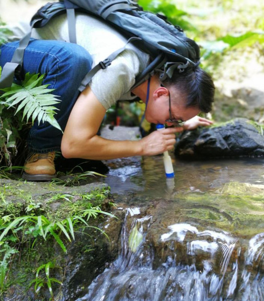 Camping Portable Filter Suction Pipe Outdoor Wild Water Purifier Safety Survival