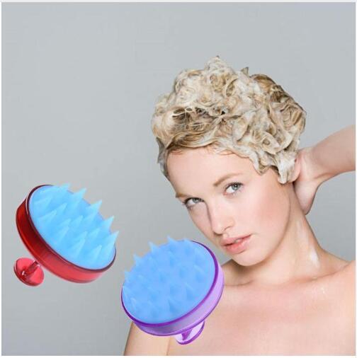 1pc Silicone Head Shampoo Scalp Massage Brush Hair Washing Scalp Cleanse Comb Deep Care Massage Scalp 16 styles