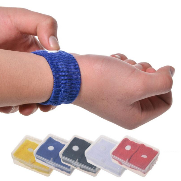 New Arrival Candy Color Car Anti Nausea Wristbands Reusable Travel Wrist Health Care with Clear Box LX2972