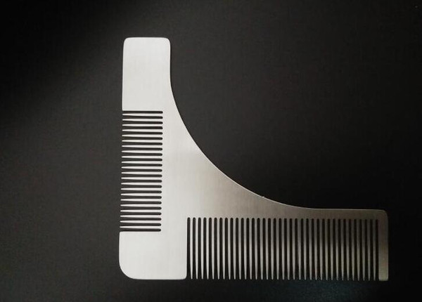 Stainless Steel Beard Shaping Template Comb Trim Tool Shaving Tool Comb