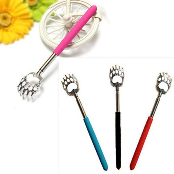 1PCS Cute Bear Claw Stainless Back Claw Back Scratcher Ultimate Extendable To 58cm Makeup Tools