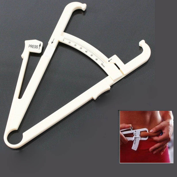 200pcs Body Fat Measurer Measure Tester fat Calipers Health Weight Loss Fitness DHL Fedex Free shipping