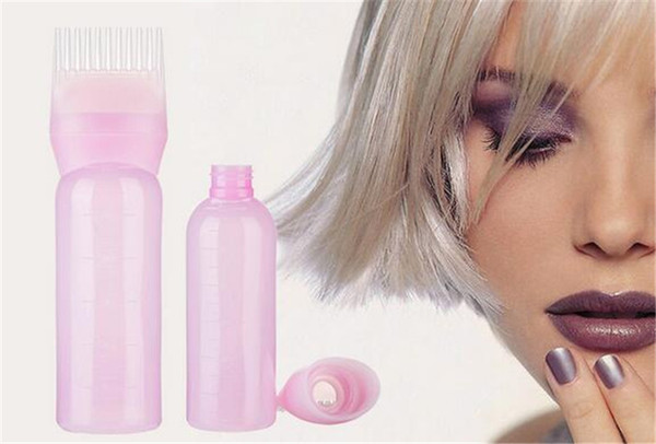 Empty Hair Dye Bottle With Applicator Brush Dispensing Salon Hair Coloring Dyeing Bottles Hairdressing Styling Tool 120ML