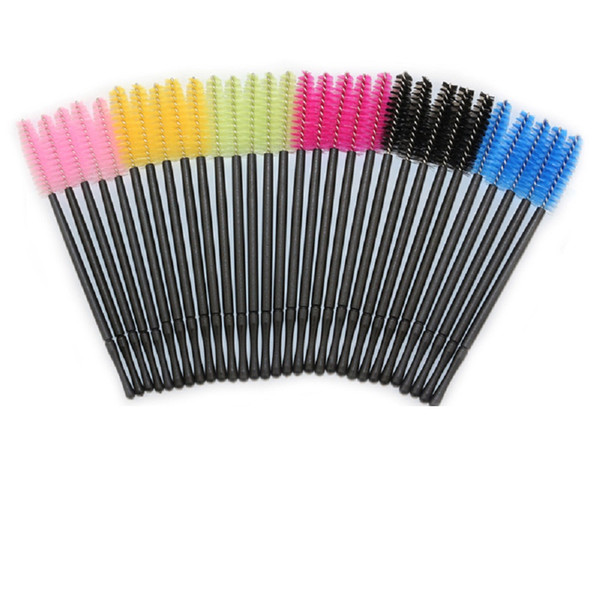 50PCS/Lot Disposable Eyelash Brush Mascara Wands Applicator Wand Brushes Eyelash Comb Brushes Spoolers Makeup Tool Kit