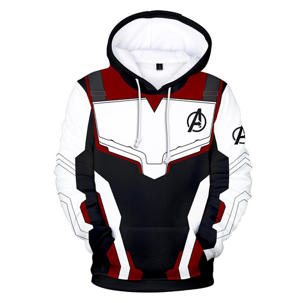 The Avengers 4 Endgame Hoodies Printed Long Sleeve Inside Fleece Casual Pullover Hooded Sweatshirt Jacket Top For Men Women Clothing