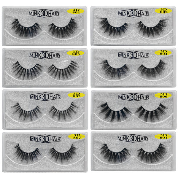 3D Mink Eyelashes Wholesale Natural False Eyelashes 3D Mink Lashes Soft make up Extension Makeup Fake Eye Lashes 3D Series