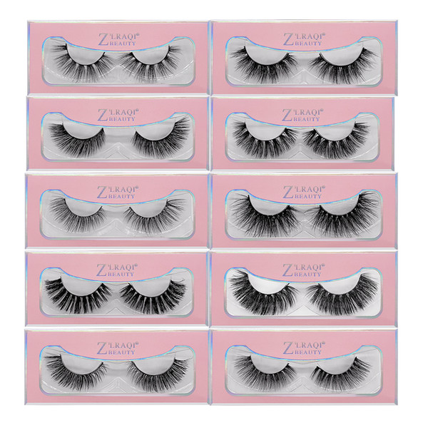 1Pair/lot 3D Mink Lashes Wholesale Handmade 3D Mink Eyelashes Natural False Eyelashes Popular eyelashes Makeup Eye Lashes Extension SD99